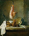 Still Life with a Rib of Beef by Jean Baptiste Simeon Chardin